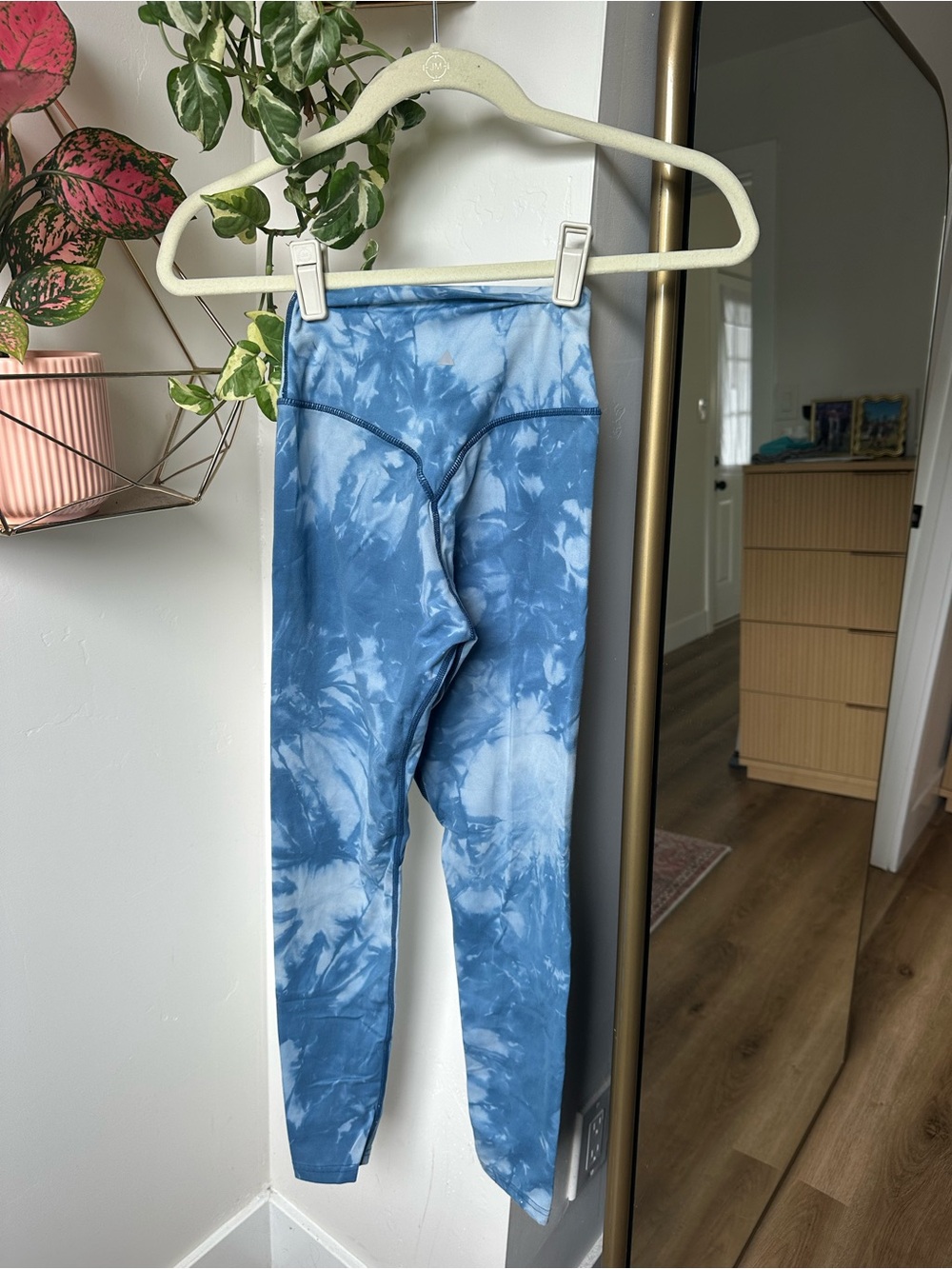 Balance Athletica/Vitality Blue Tie-Dye High-Waist Leggings